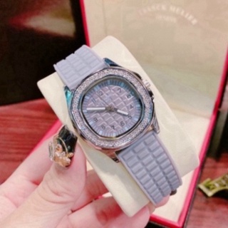 Đồng hồ nữ patek phillippe, đồng hồ đeo tay thời trang dây cao su hàng cực hót