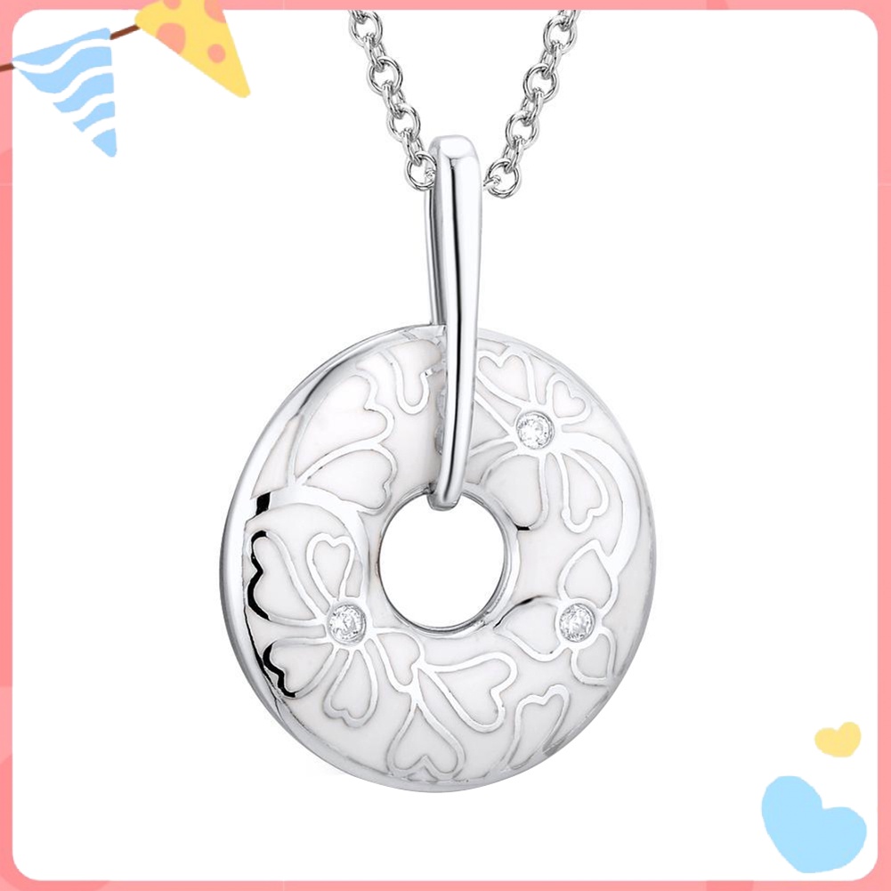 Bộ Trang Sức Gồm Vòng cổ/ Nhẫn/ Bông Tai Mặt Tròn Đính Đá Thời Trang Cho Nữ