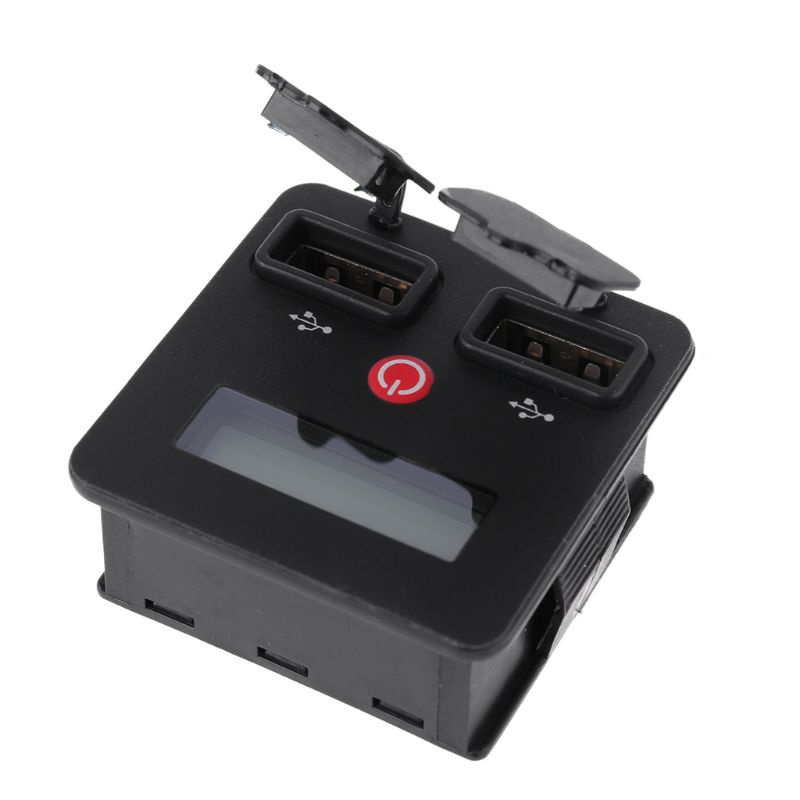 Bảng Hiển Thị Điện Áp 12V 24V 2 Cổng USB Có Màn Hình LCD