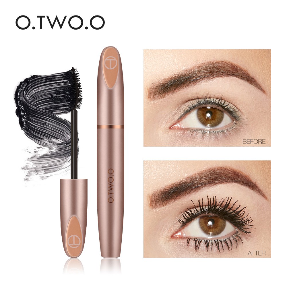 O.TWO.O 3D Mascara uốn cong và làm dày mi sợi siêu mịn tạo hiệu ứng