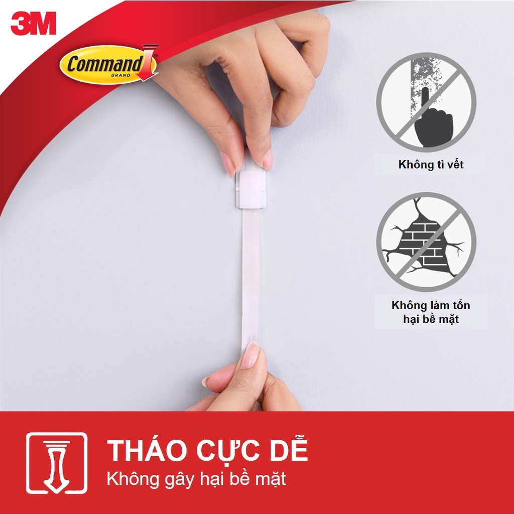 Bộ 6 Móc dán tường Command 3M chịu lực 1.3kg - Gói siêu ưu đãi, độ bền cao, bám cực chắc, tháo cực dễ 17101-6VP