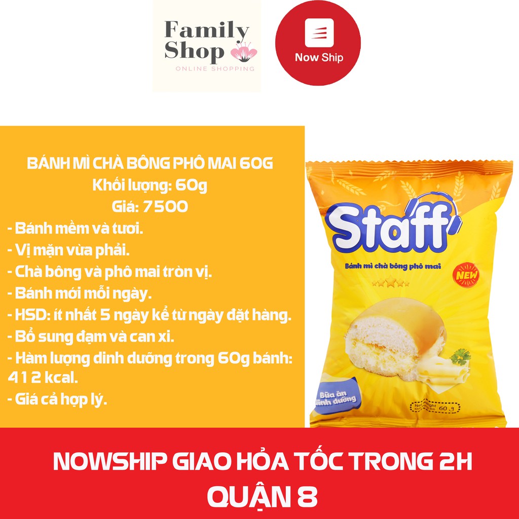 [Hàng Chính Hãng] 10 STAFF BÁNH MÌ CHÀ BÔNG, CHÀ BÔNG PHÔ MAI TAN CHẢY, LAN NHO, 3in1