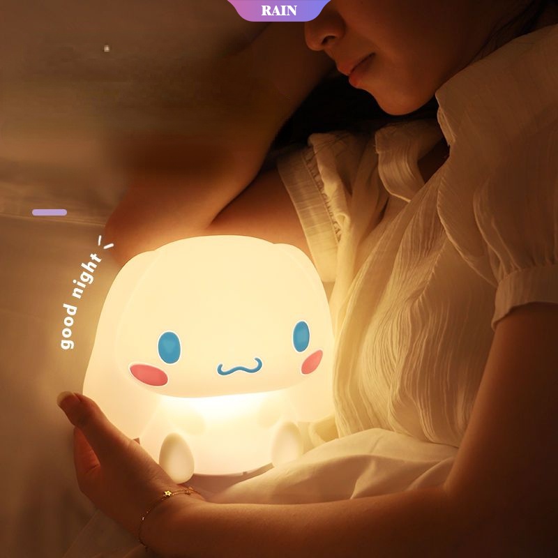 Đèn Ngủ Nhỏ Mềm Mại Hình Sanrio Cinnamoroll Dễ Thương Dùng Trang Trí Phòng Ngủ