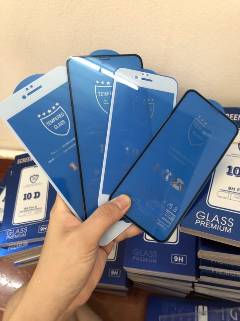 Kính cường lực iph full màn hình 10D đủ dòng từ 6 đến 12pr0max