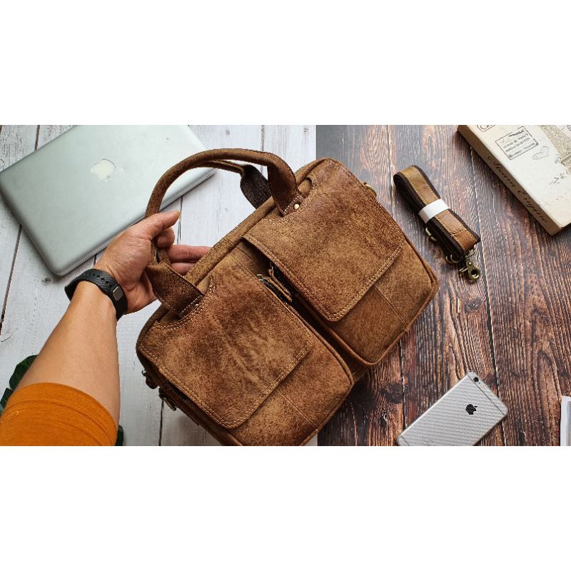 [Da thật] Túi công sở da bò thật 13" CD109B - 100% da bò thật BH 3 năm | BigBuy360 - bigbuy360.vn