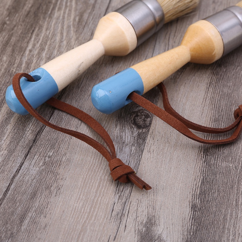 Bộ 2 Cây Cọ Vẽ Tranh Đầu Tròn Và Đầu Nhọn Bằng Lông Tự Nhiên