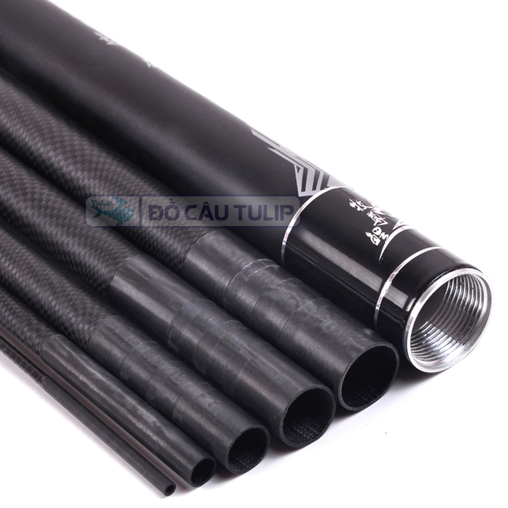 Cần Câu Tay Siêu Bạo MUZUNLI - Cần Câu PHONG MÃ - Thân Xoắn Carbon X - Độ Cứng 5H - Đủ Size