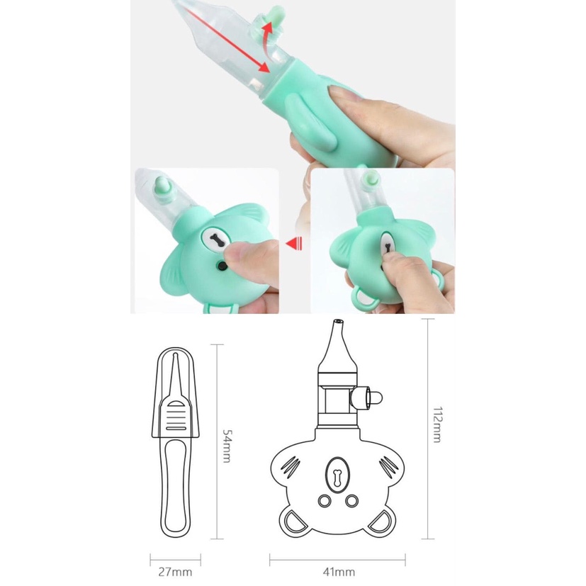 Dụng cụ hút mũi hình gấu