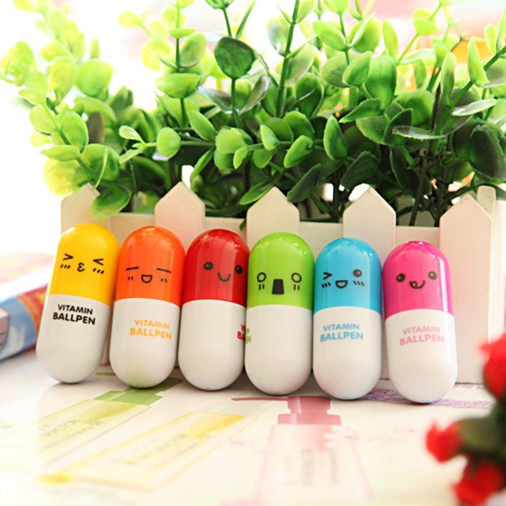 Bộ 2 Bút Bi Có Nắp Đậy Kiểu Dáng Dễ Thương Cho Học Sinh