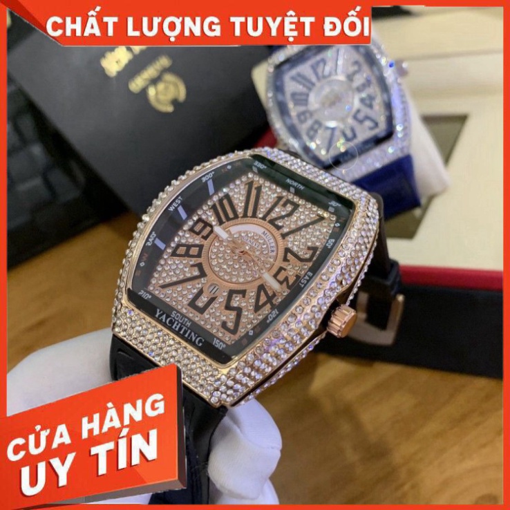 Đồng hồ nam FML 42mm - Full Đá sang trọng, tặng hộp - Donho.franck.muller