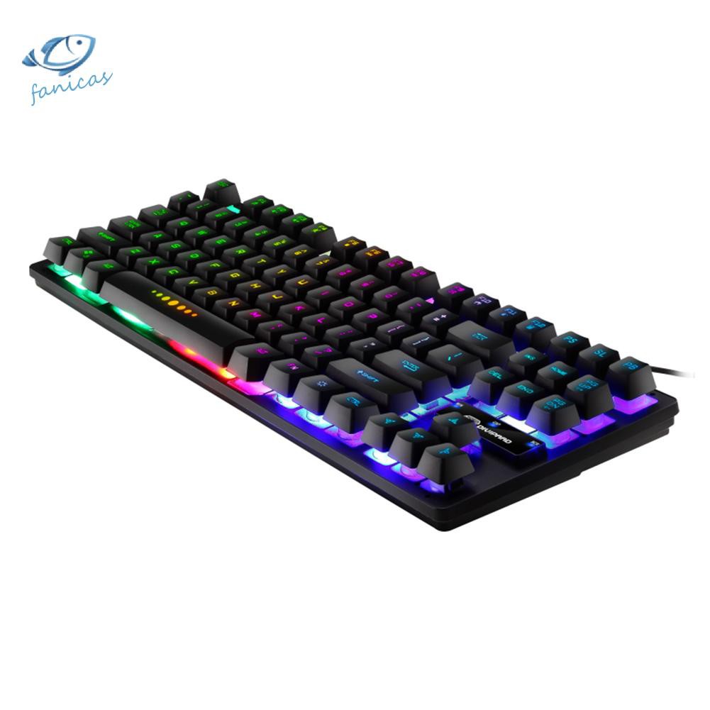 Bàn Phím Gaming Gk-10 Rgb 87 Phím Cho Máy Tính