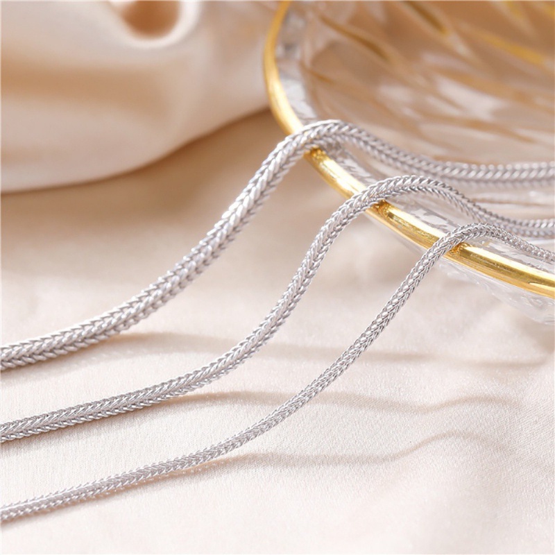 Vòng cổ Bạc Sterling S925 Dày 1.6-2.8MM 16 18 20 22 24 26 28 Inch Làm Thủ Công Cho Nam Và Nữ