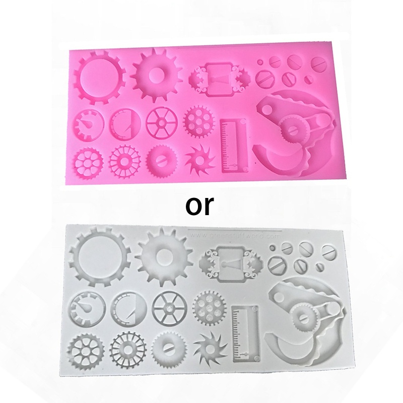 Khuôn Silicone Làm Bánh Hình Cơ Khí Steampunk