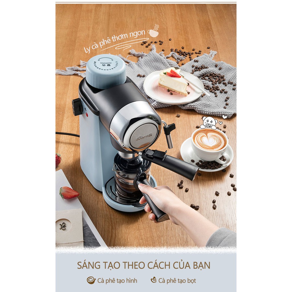 [ Freeship ] Máy pha cà phê hàng nhập khẩu Bear. Model KFJ-A02N1. Thiết kế sang trọng. Hương vị cafe đậm đà.