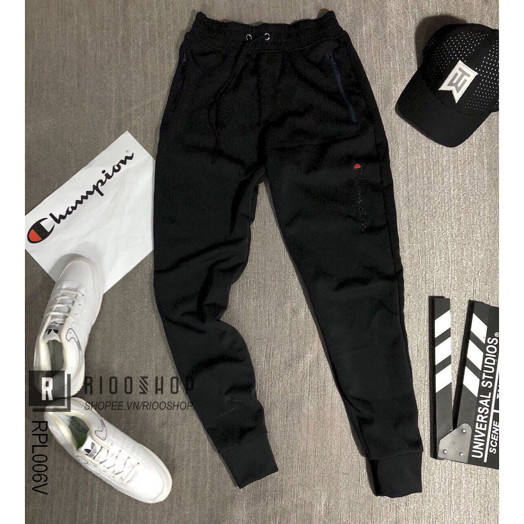 Quần dài nam thun thể thao cao cấp champ cực đẹp RPL006 - quần dài nam Riooshop