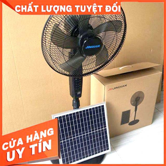 Quạt Tích Điện, Công Suất Lớn, Kèm Pin Năng Lượng Mặt Trời, dùng cho cả gia đình