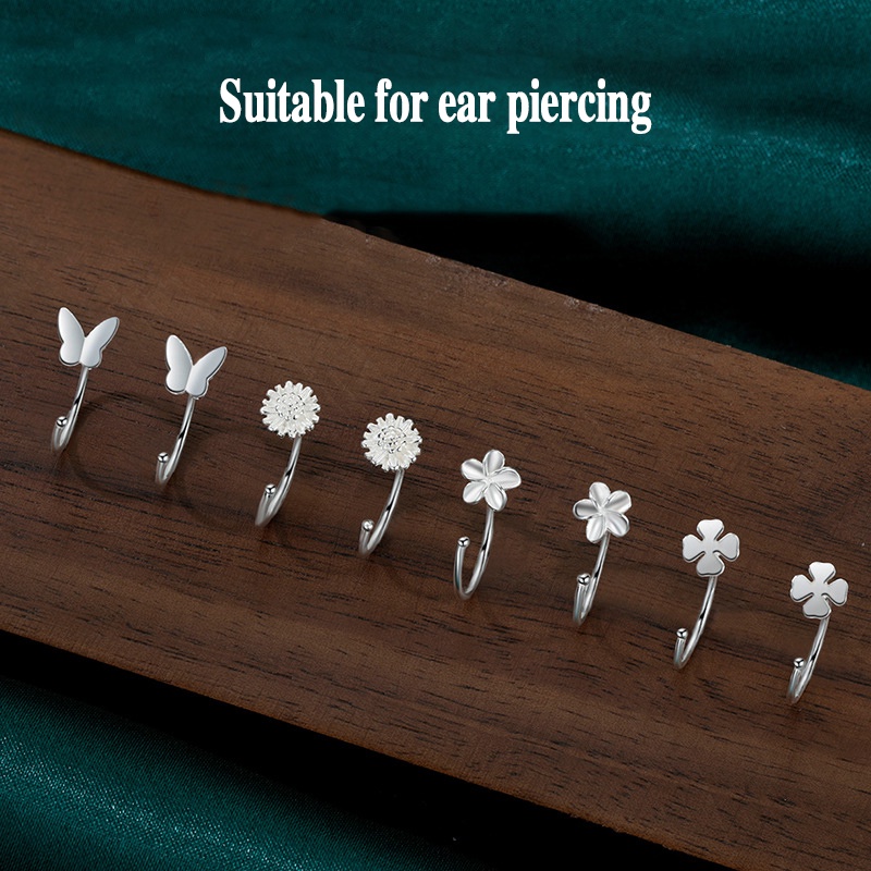 Khuyên tai nhỏ đơn giản không gây dị ứng thời trang cho nữ