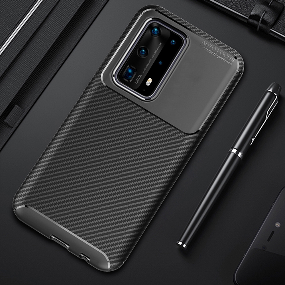 Ốp lưng sợi carbon cho Huawei P40 Pro+ P40 Pro Plus