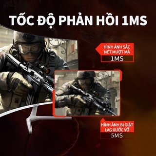 Mặt cong 1800R Một máy dụng ，Bảo hành-máy tính 24 inch Màn hình cong / phẳng phân giải 2K sắc nét