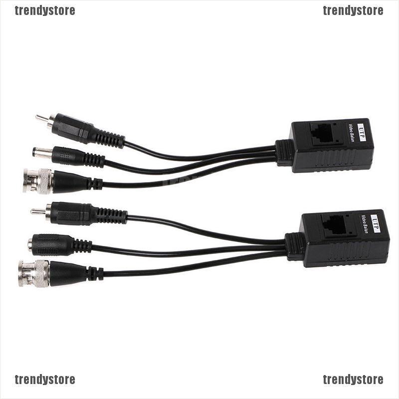 Bộ mạch thu phát tín hiệu từ BNC sang RJ45 + Dây cáp cho CCTV Camera