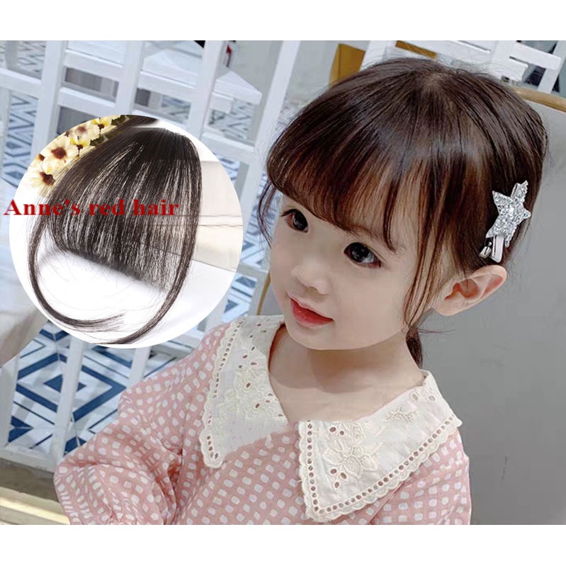 Tóc giả mái ngang xinh xắn dành cho bé gái