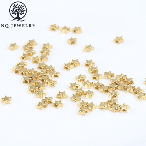 Charm bạc ngôi sao nhỏ xỏ ngang 1.8x4.3mm - NQ Jewelry