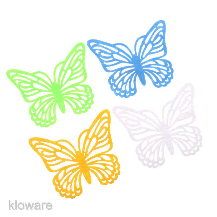 Bộ 4 Đế Lót Ly Chịu Nhiệt Hình Bướm Phục Sinh