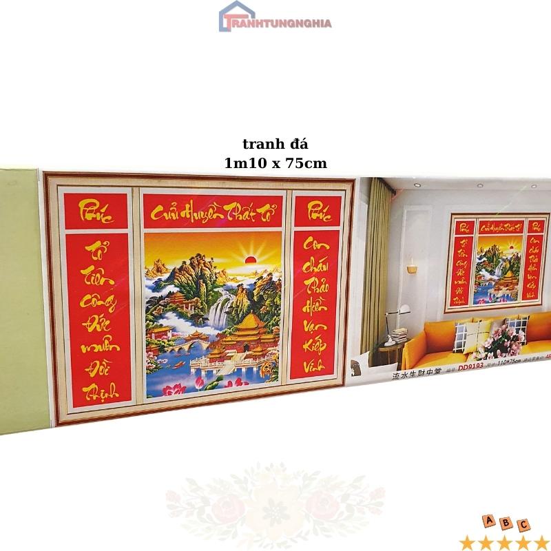 Tranh đính đá, tranh thêu chữ thập cửu huyền thất tổ