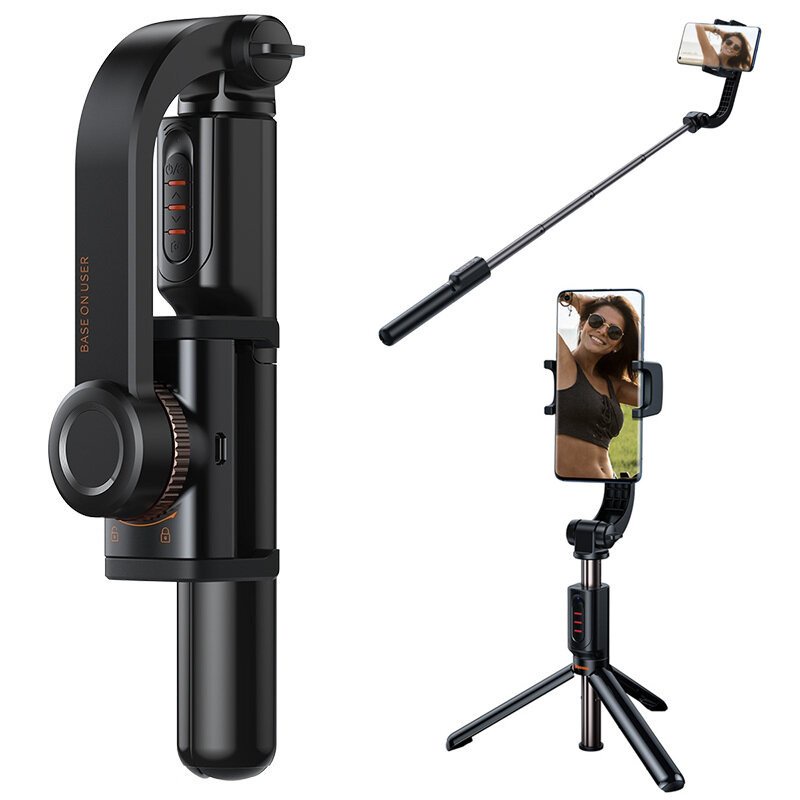 [Bảo Hành 6 tháng] Gậy chống Rung Gimbal Stabilizer L08, Có chân đỡ, Tặng kèm nút bấm bluetooth hàng chất lượng cao | BigBuy360 - bigbuy360.vn