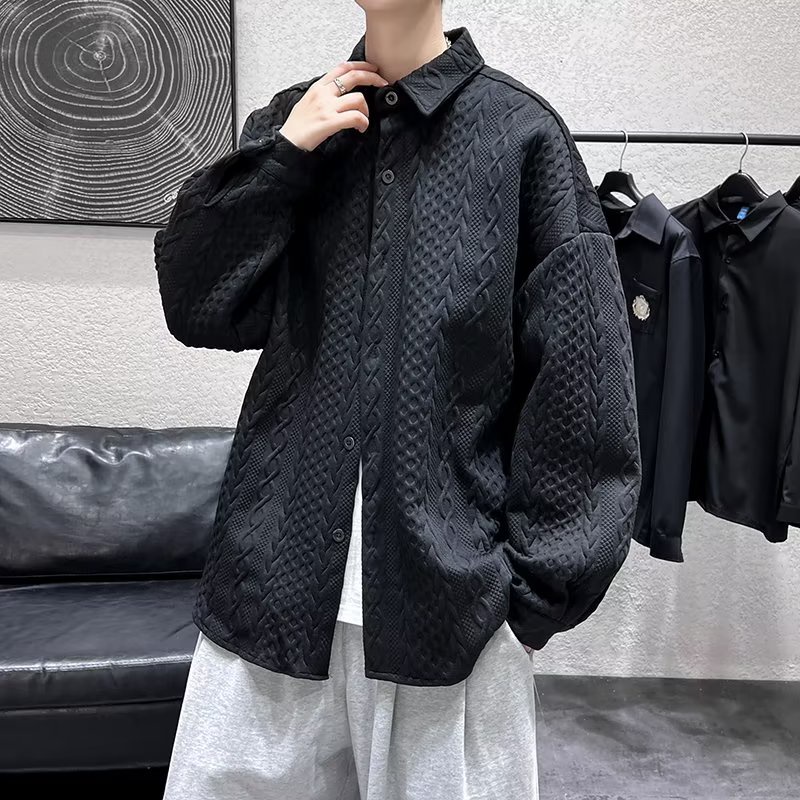Áo Sơ Mi Tay Dài Dáng Rộng Thiết Kế Đơn Giản Thời Trang Chất Lượng Cao áo thun unisex đồ đôi phong cách Hàn Quốc áo sơ mi trắng