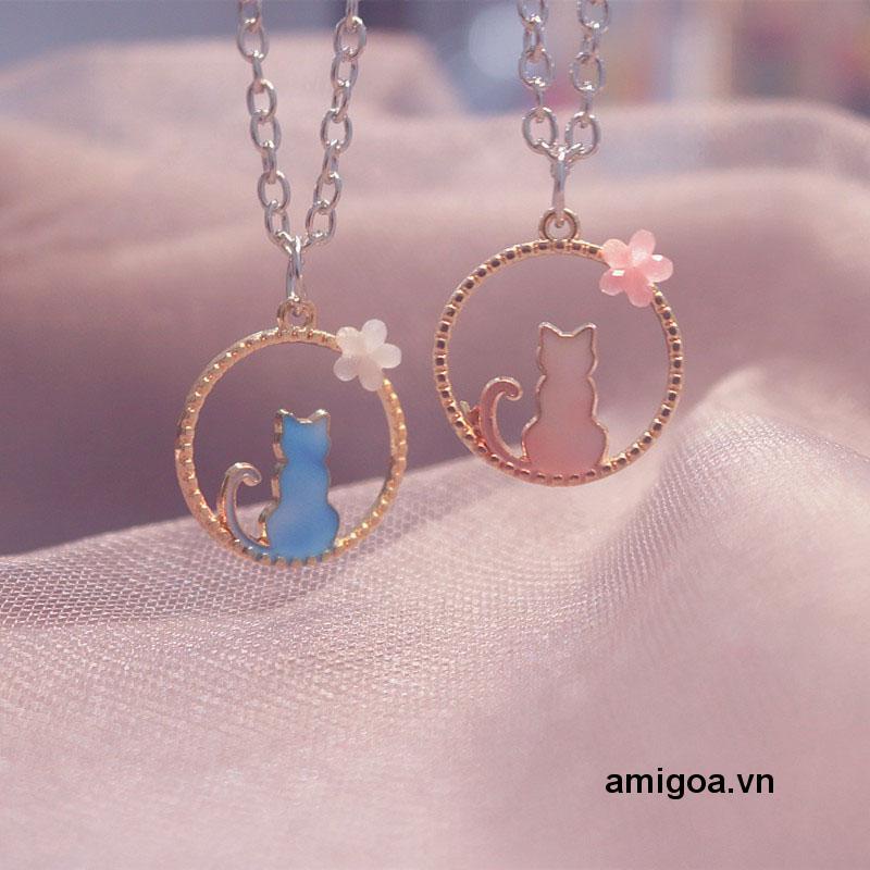 ✨✨Vòng cổ Mặt Hình Mèo Phong Cách Hàn Quốc Đơn Giản Ngọt Ngào Cho Nữ