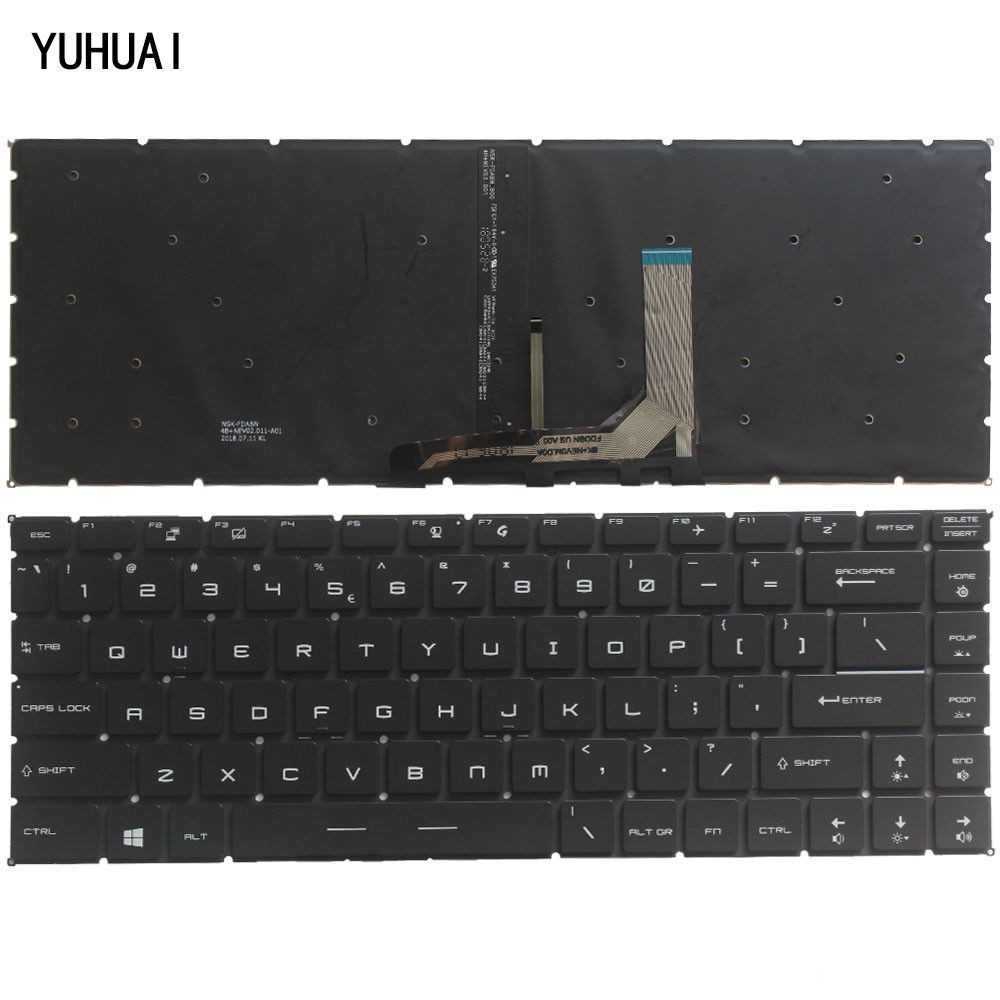 BÀN PHÍM LAPTOP MSI GS65 Stealth GS65VR MS-16Q2 CÓ ĐÈN