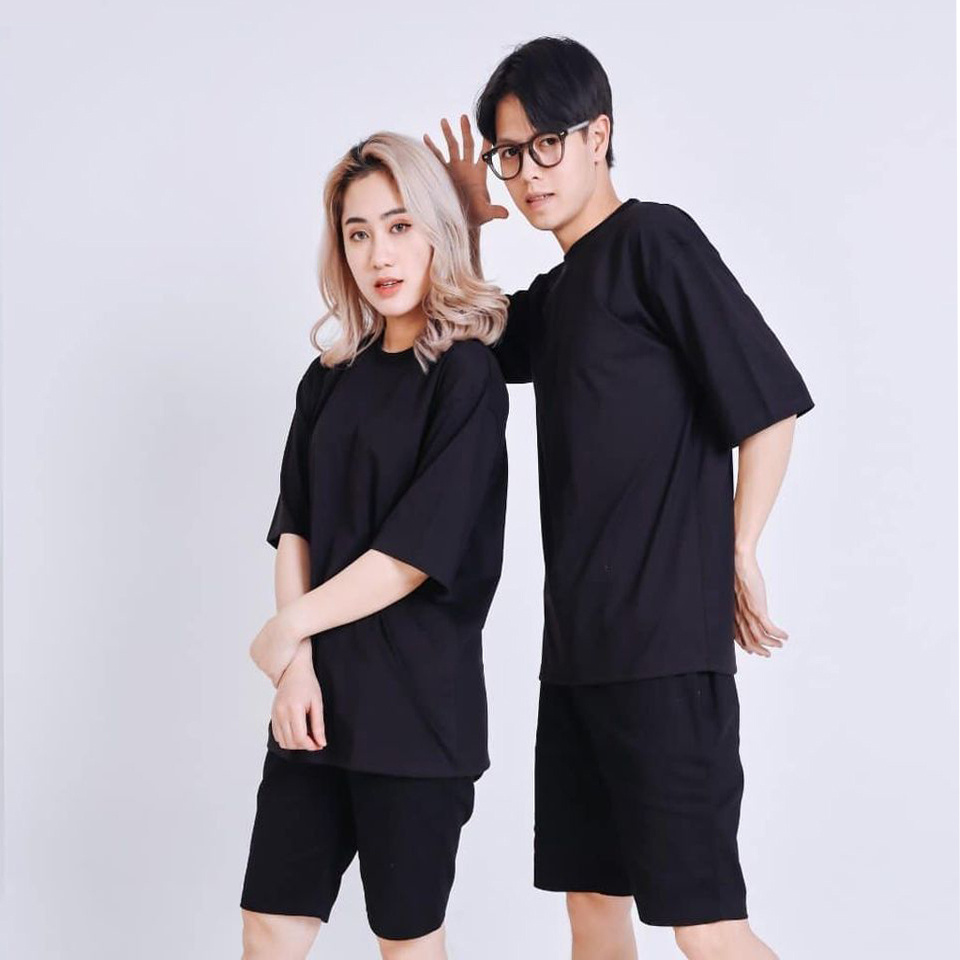 Áo Thun Tay Lỡ Unisex form rộng oversize phông trơn nam nữ basictee phong cách streetwear QTL0 | BigBuy360 - bigbuy360.vn