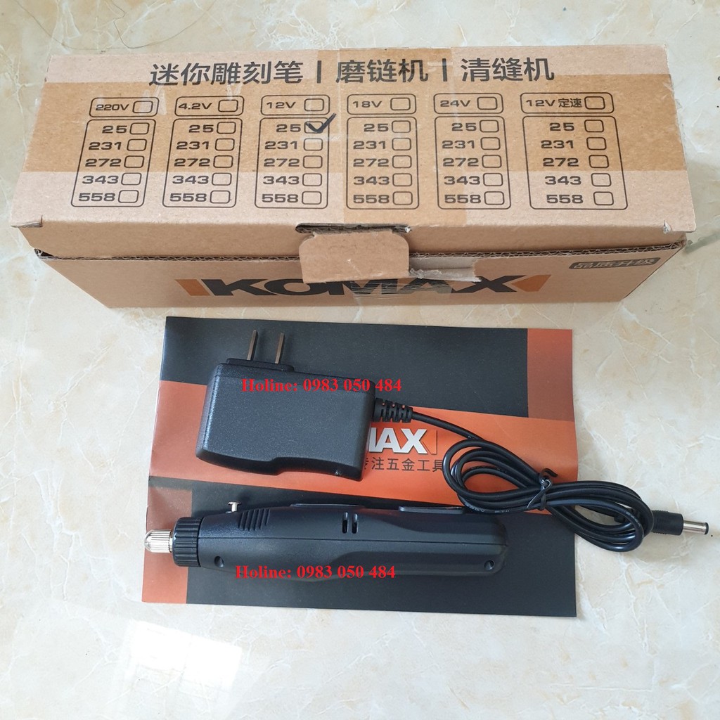 Máy khoan mài cắt mini tặng Bộ phụ kiện máy khoan mài cắt khắc đánh bóng mini 105 chi tiết như hình IKO -105