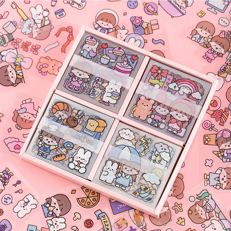 Miếng Dán Graffiti Chống Nước Nhiều Màu Trang Trí Vali/Guitar/Laptop DIY