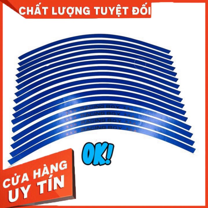 Tem Dán Vành Xe Máy  Phản Quang 3M Racing Boy < 1 Bộ dán 2 vành>