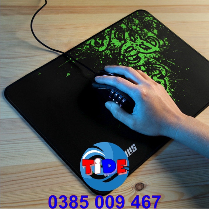 Lót chuột cao cấp Razer dày 4mm và 2mm, kích thước 30cm x 25cm x 4mm &amp; 25cm x 20cm x 2mm