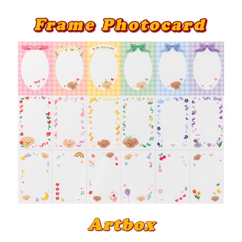Set 3 frame photocard ngẫu nhiên hàn quốc Artbox - Frame nhựa bảo vệ trang trí ảnh card