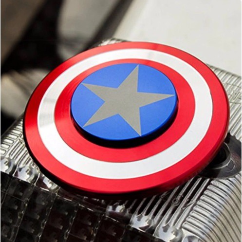 Đồ Chơi Con Quay Cao Cấp Fidget Spinner Captain America ( Đội Trưởng Mỹ ) Cực Chất- Có hộp đựng