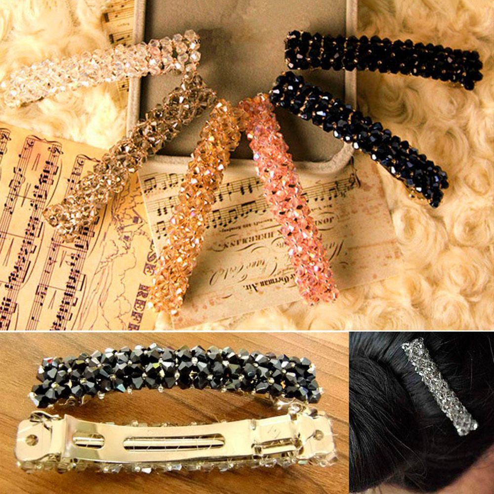 Kẹp tóc đính hạt lấp lánh