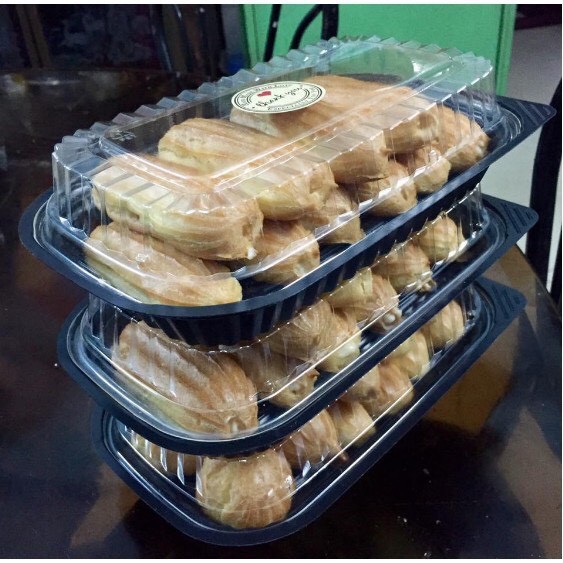 50 Hộp đựng thức ăn HT17 đen nắp trong (đựng thực phẩm, sushi, sầu riêng)
