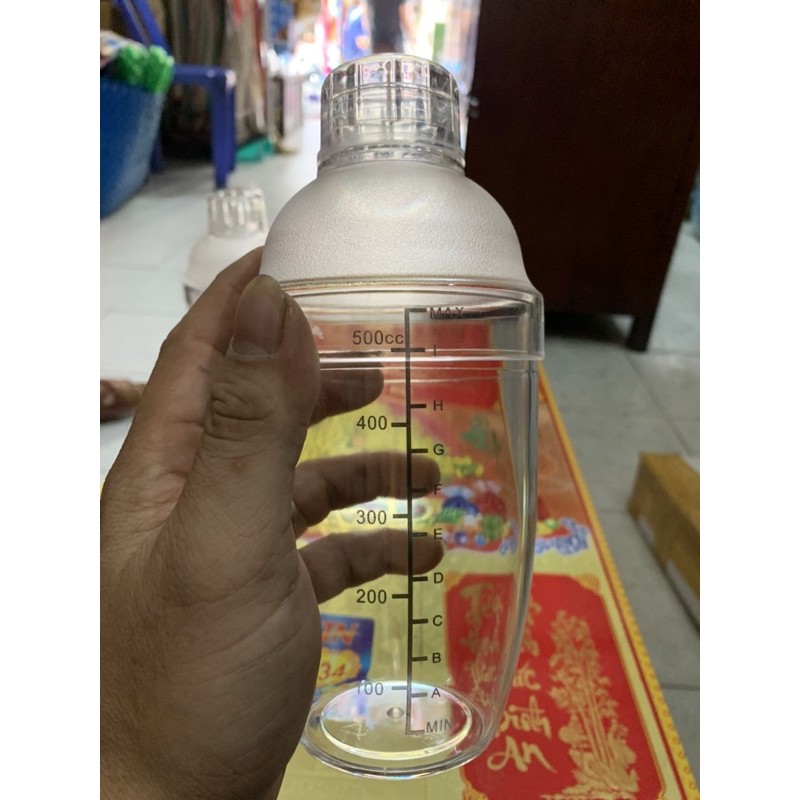 LẮC TRÀ SỮA BẰNG NHỰA TRONG 350ml , 530ml , 700ml