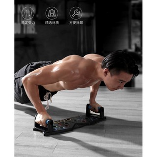 Bộ Dụng Cụ Hít Đất Chống Đẩy Đa Năng 15 in 1-Dụng Cụ Chống Đẩy 20 Lỗ - Cải Tiến Tháo Rời - Nhiều Nút,Nhiều Bài Tập Hơn