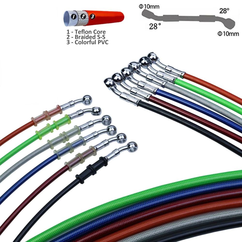 Dây Phanh Thắng Xe Mô Tô Bernardo Dạng Dây Bện Linh Hoạt Bằng Thép Thông Dụng
