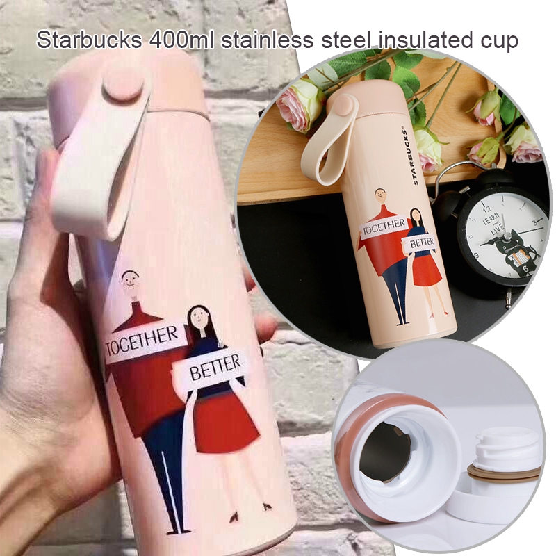 Starbucks Mermaid Sling Style 304 Stainless Steel Vacuum Thermos Cup Bình Inox Cafe Vacuum Màu Chai Thermos Supreme