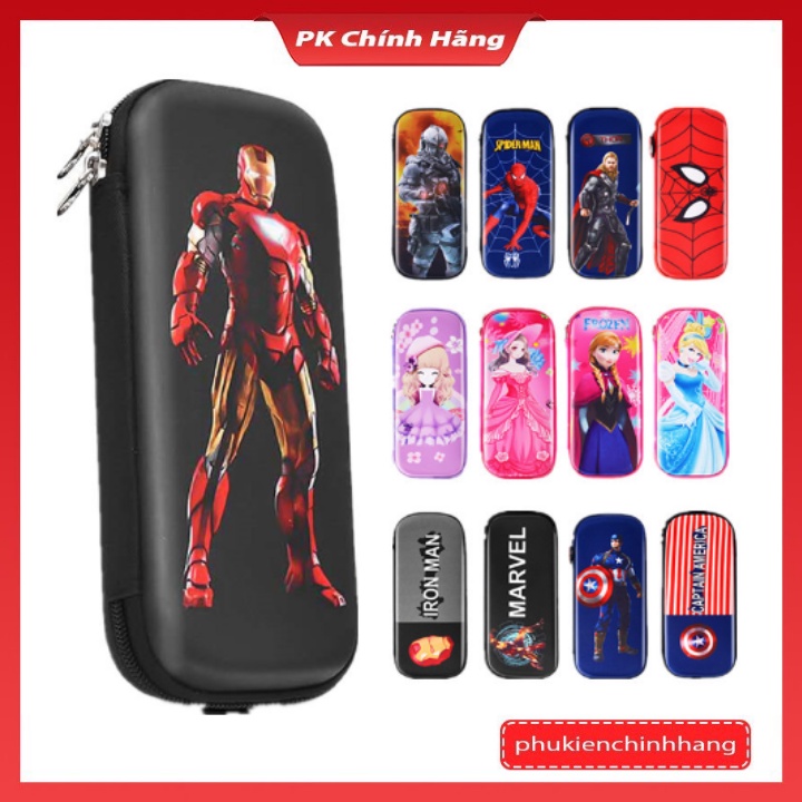 Hộp Bút Bóp Viết Bé Trai Bé Gái In nhân vật hoạt hình công chúa siêu nhân hình xe,hộp bút đựng đồ dùng học tập loại đẹp