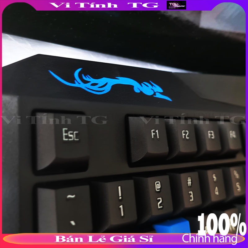 Bàn phím máy tính cơ bản có dây màu đen giá rẻ kiểu dáng hầm hố Vi tính TG Vision G9