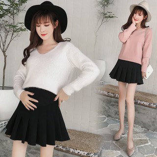 Chân váy bầu xếp ly chất UMI hàn cao cấp