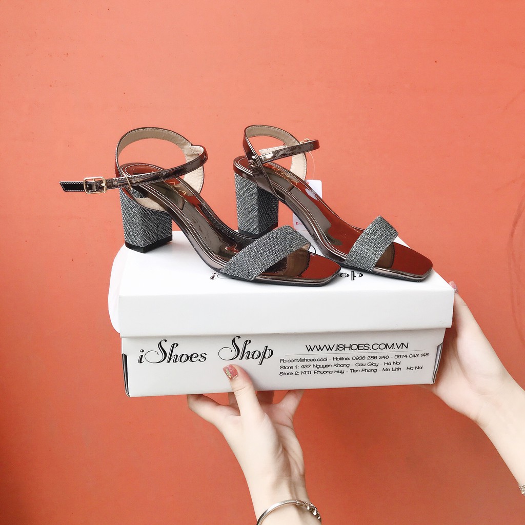 [VIDEO + ẢNH THẬT] SANDAL NỮ PHỐI KIM SA LẤP LÁNH - X144