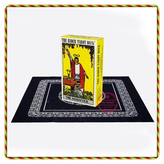 Combo Bộ Bài Bói The Rider Waite Tarot và  Khăn Trải Bàn Tarot Cao Cấp Toyvnmall